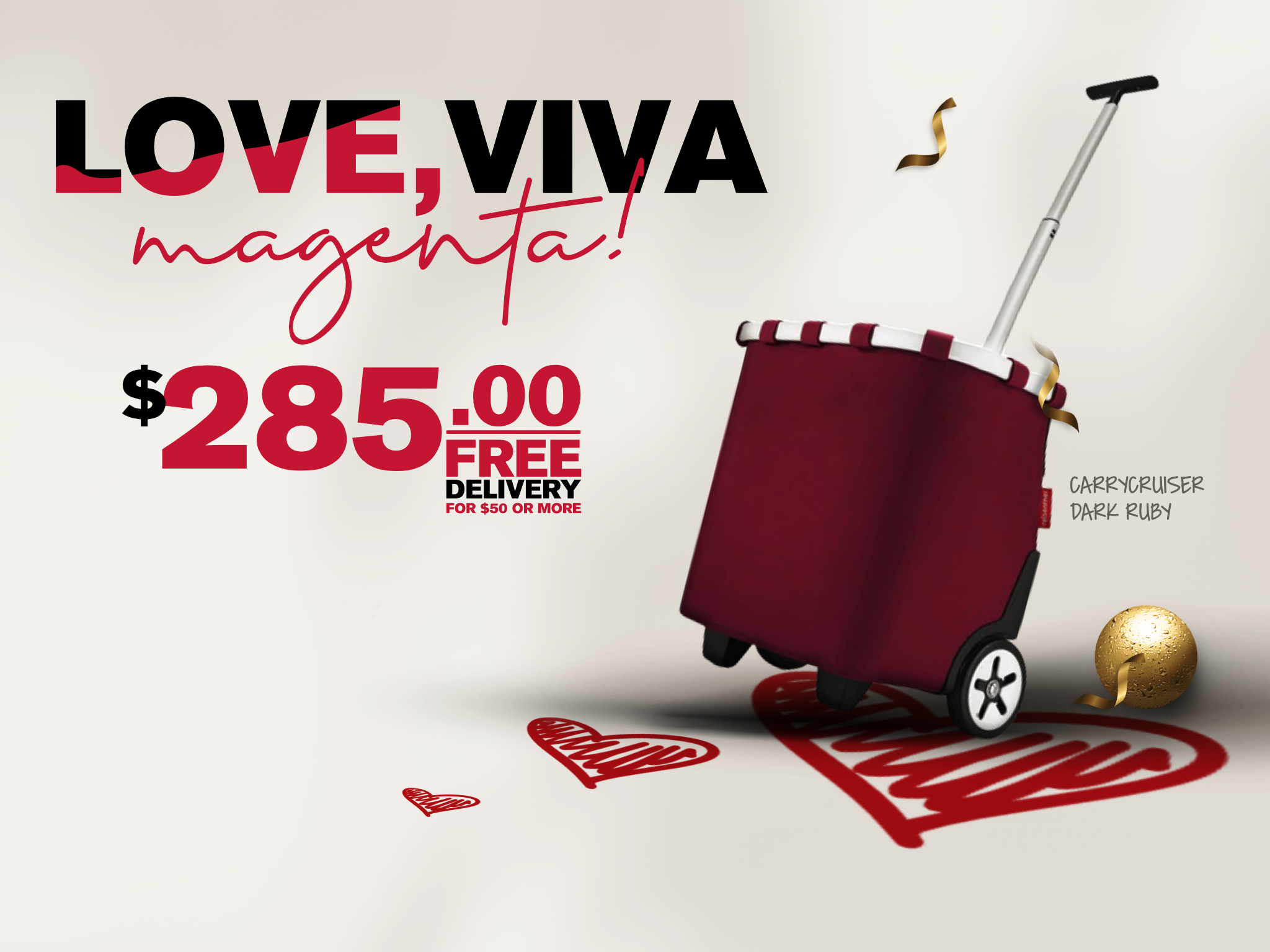 Viva Magenta Reisenthel Singapore Carrycruiser Dark Ruby