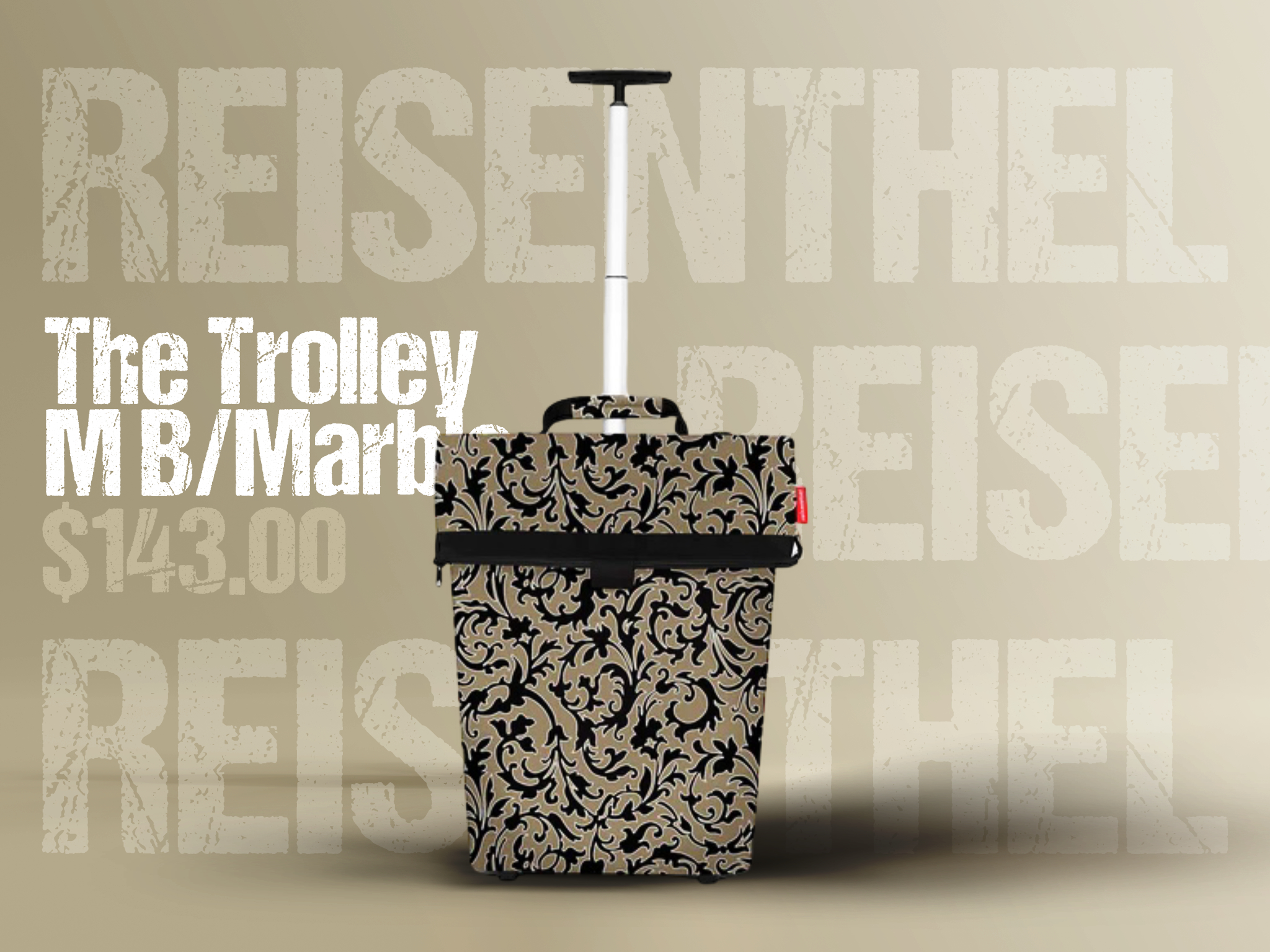 Baroque Taupe Reisenthel Singapore The Trolley M Baroque Marble