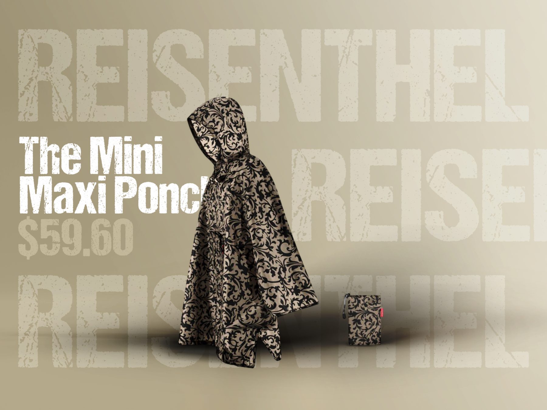 Lemon Fizz Reisenthel Singapore The Mini Maxi Poncho Baroque Taupe
