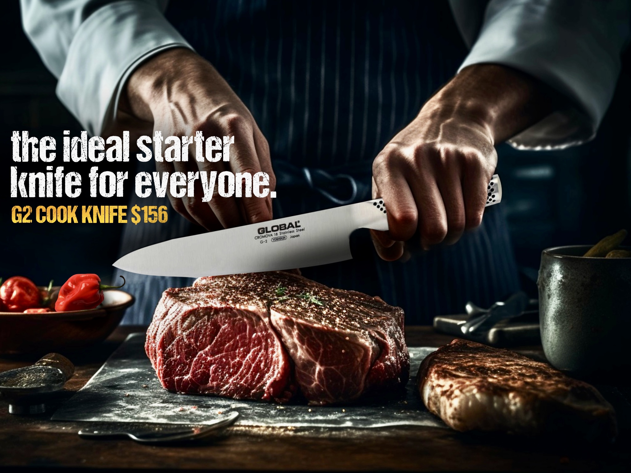 Mel’s Diner Global Knives Singapore G2 Cook Knife