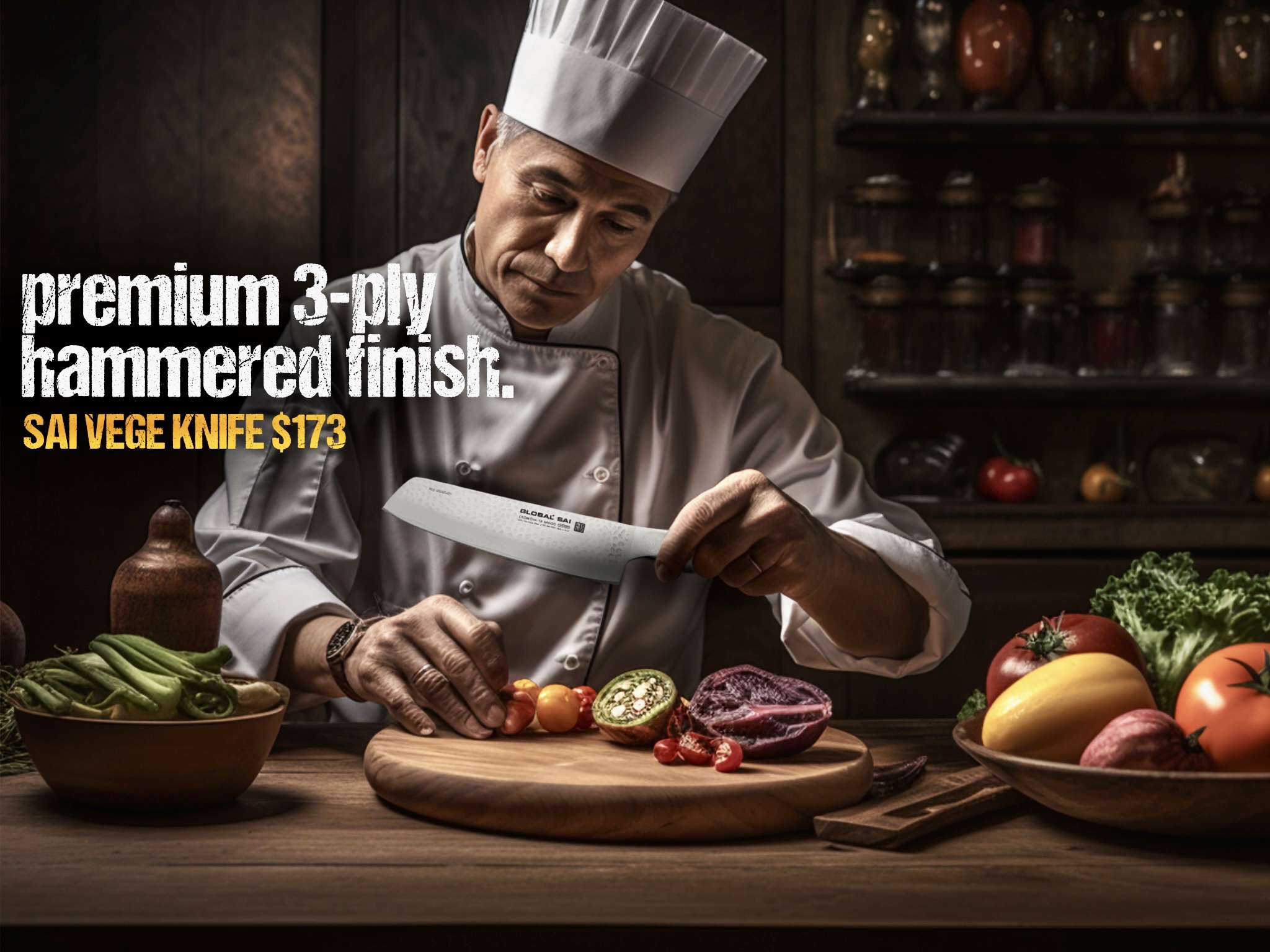 Mel’s Diner Global Knives Singapore SAI Vege Knife