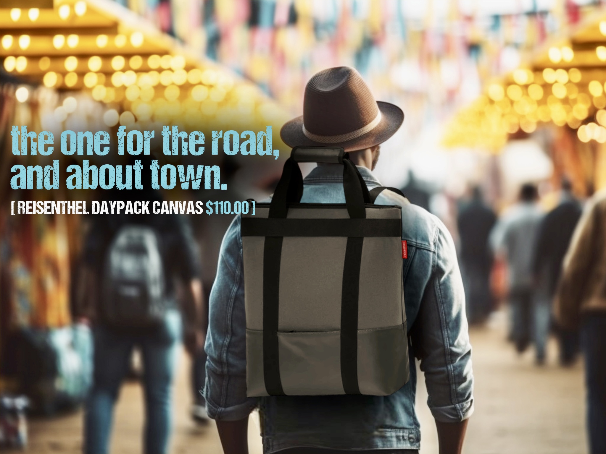 The Eventide Reisenthel Singapore Daypack Canvas Gray