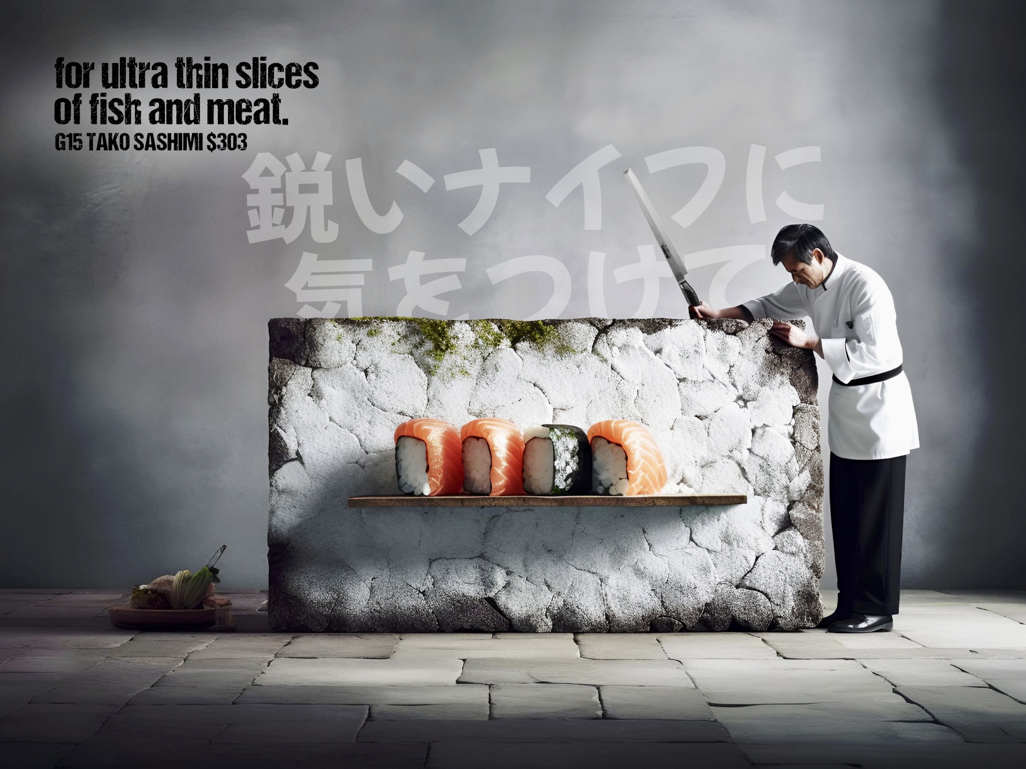 Pound of Flesh Global Knives Singapore G-15 Tako Sashimi Knife