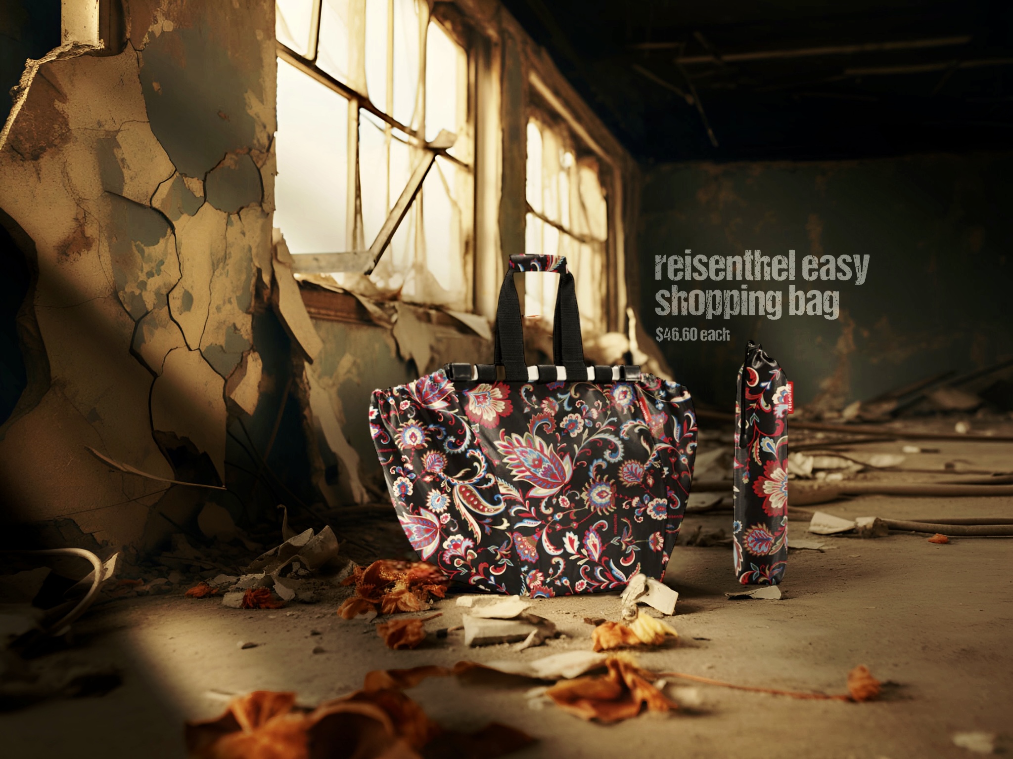 The Aristocrat Reisenthel Singapore Easyshoppingbag Paisley Black