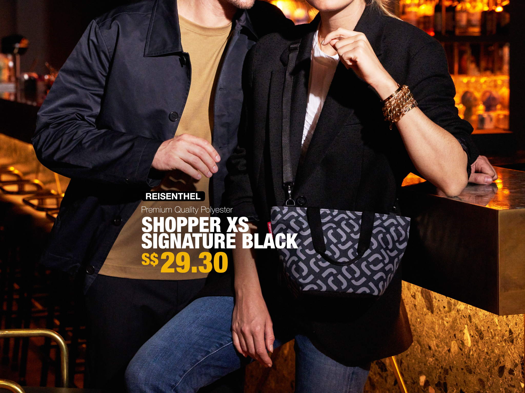 Berlin Reisenthel Singapore Shopper XS Signature Black