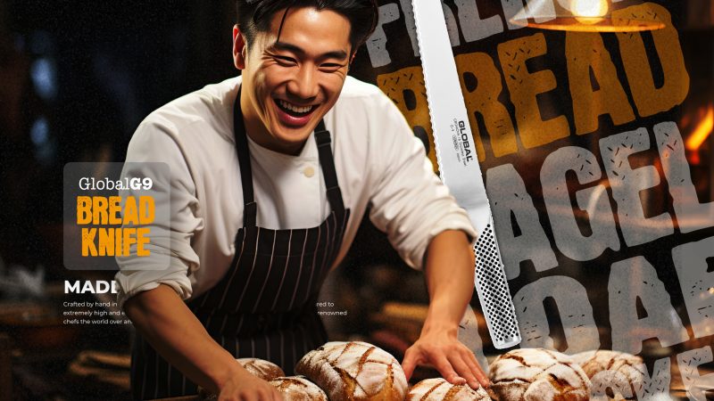 Since 1985 Global Knives Singapore G-9 Bread Knife