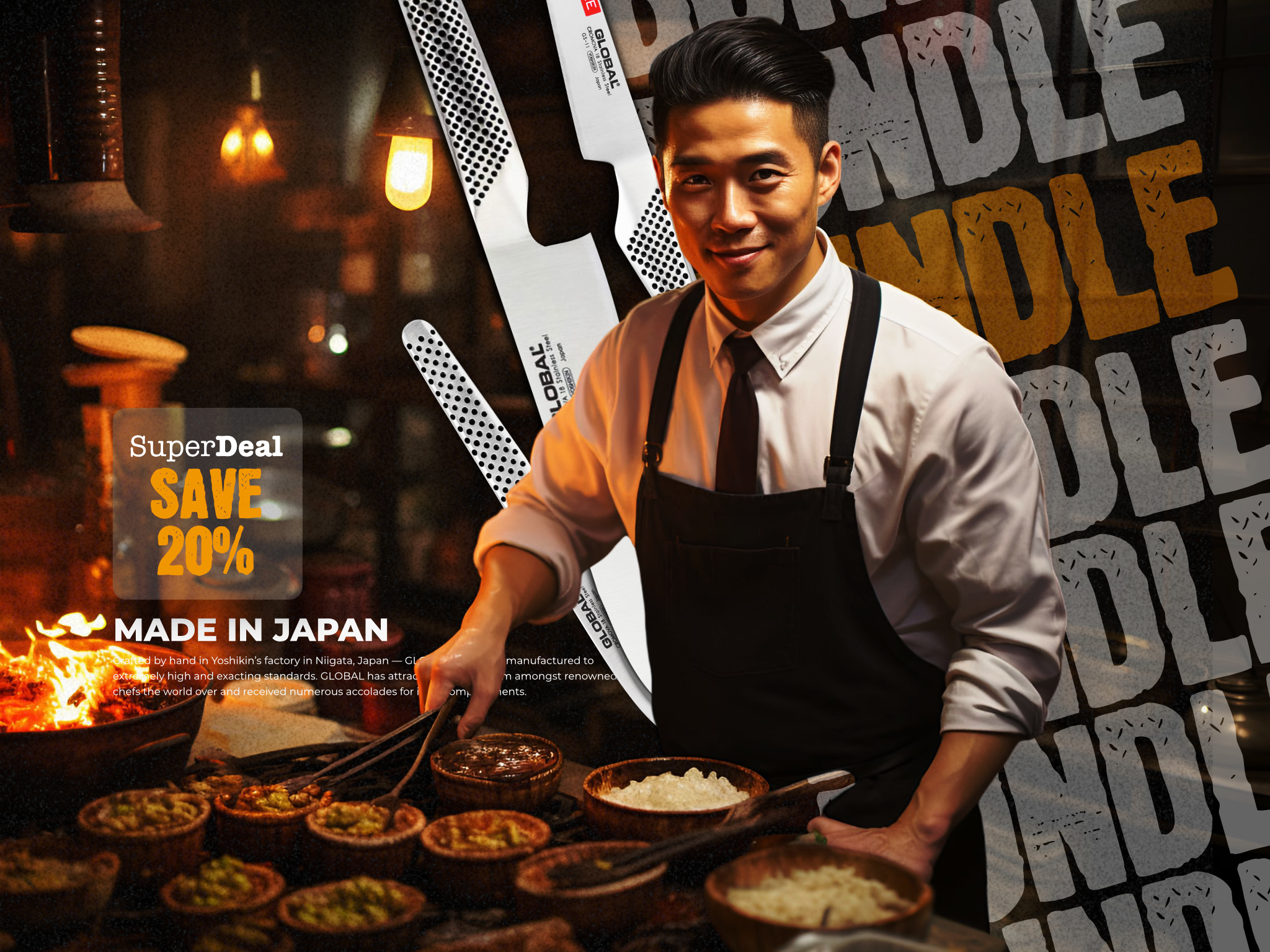 Since 1985 Global Knives Singapore Super Deal Bundled Sets