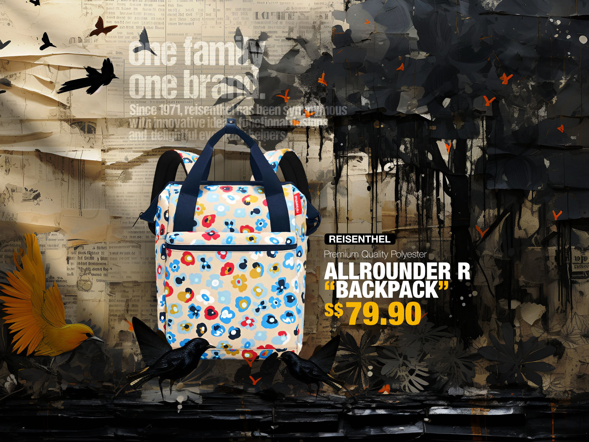 Poppy Seed Reisenthel Singapore Allrounder R Backpack