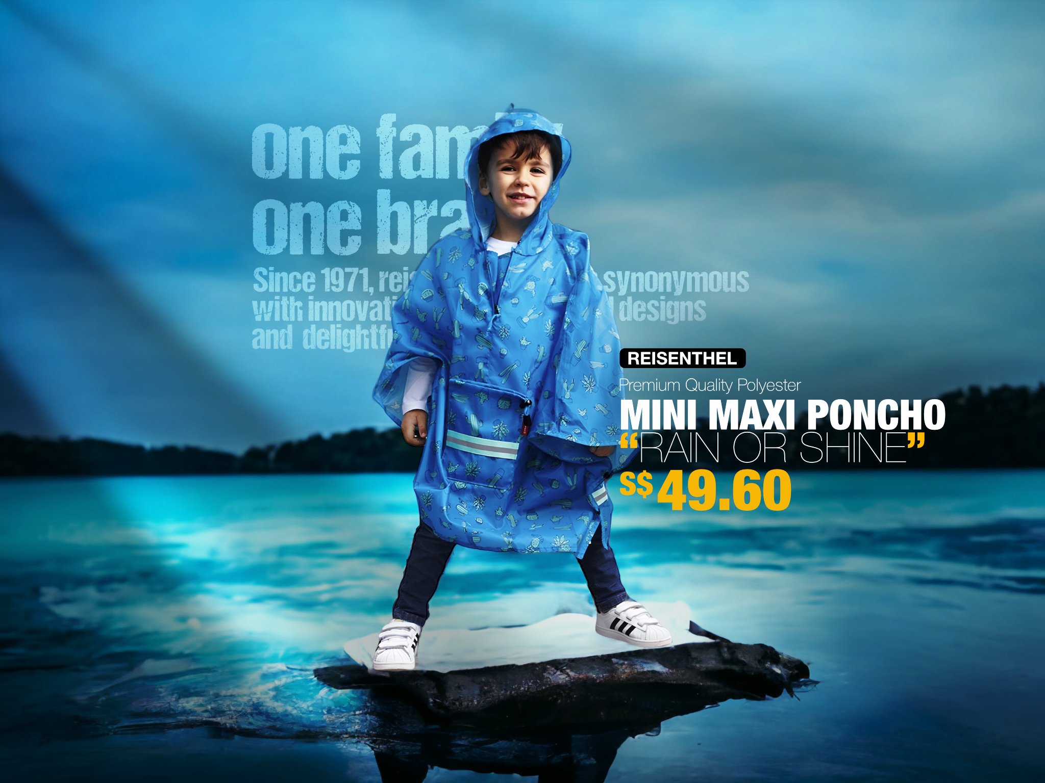 Tinseltown Reisenthel Singapore Mini Maxi Poncho Rain Or Shine