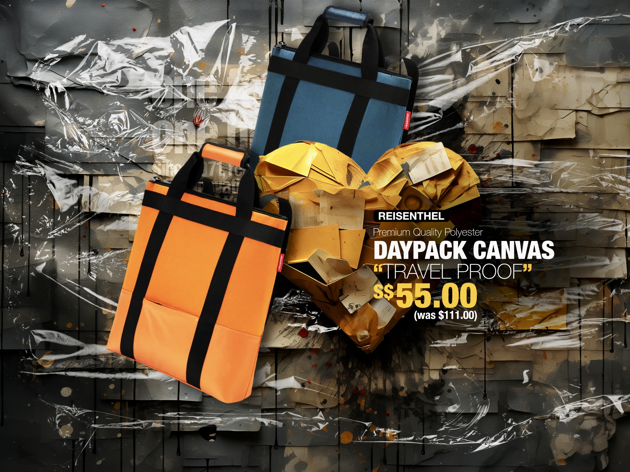 Desert Spring Reisenthel Singapore Daypack Canvas
