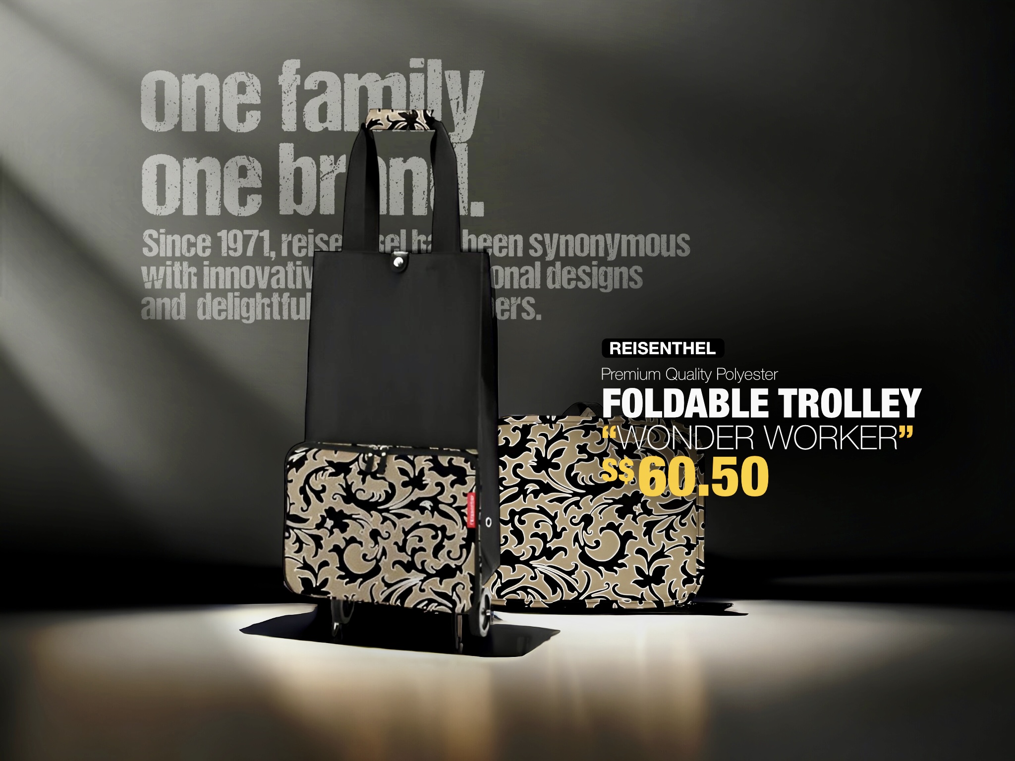 Ancient Ochre Reisenthel Singapore Foldable Trolley
