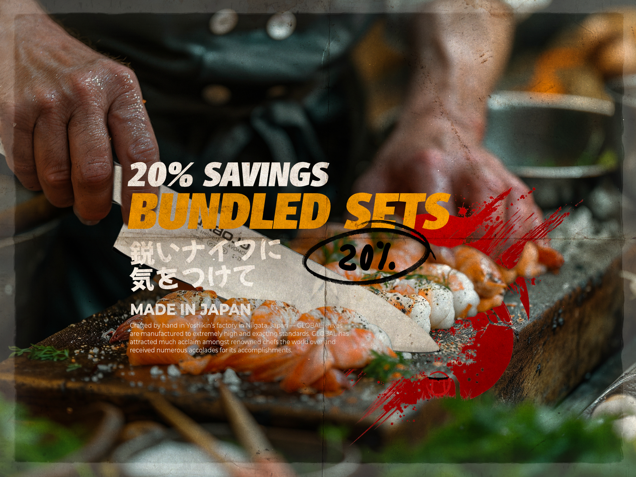 Kyoto Bound Global Knives Singapore 20% Off Bundled Sets
