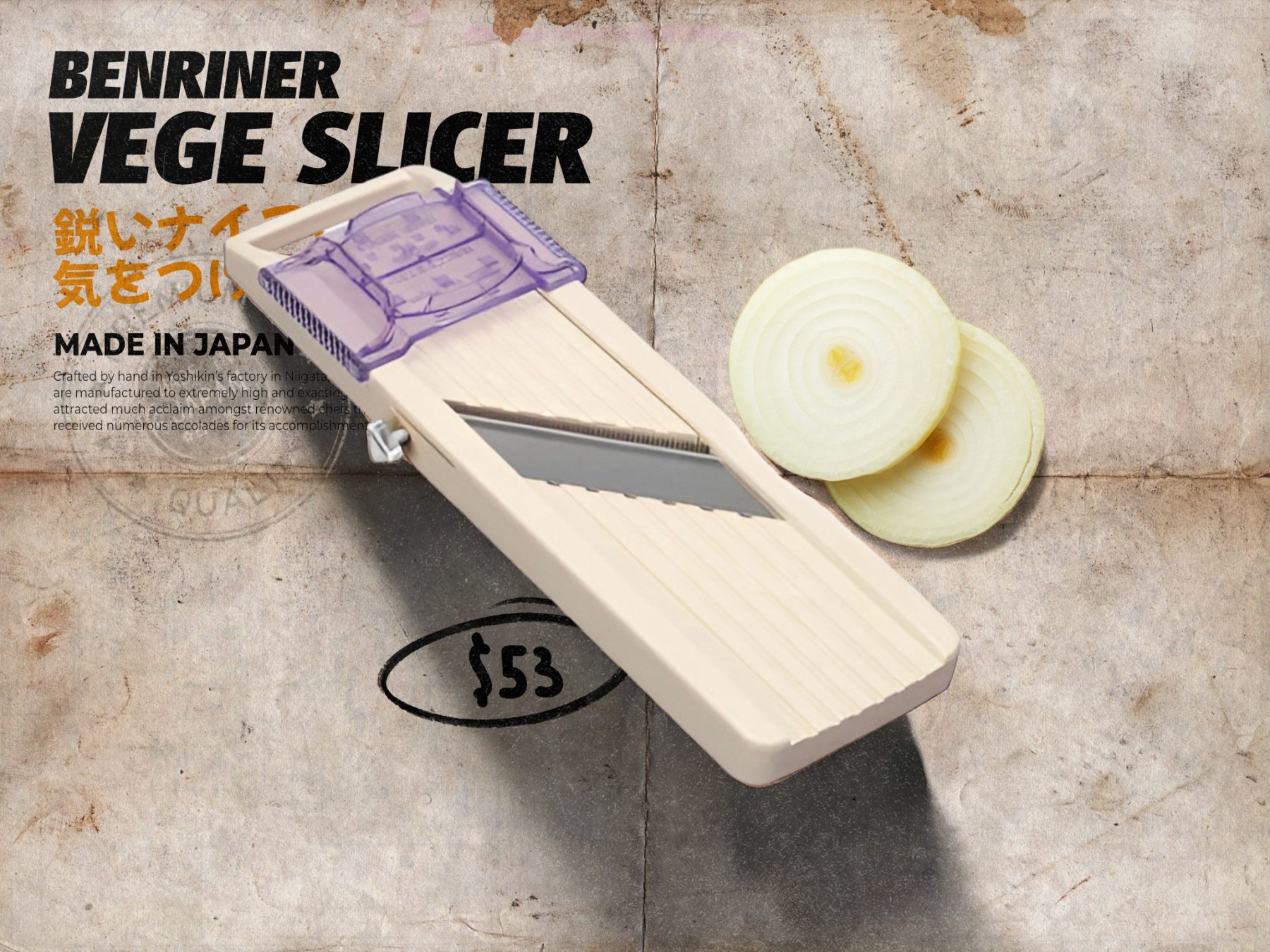 Simmer + Steep Global Knives Singapore Benriner Vegetable Slicer