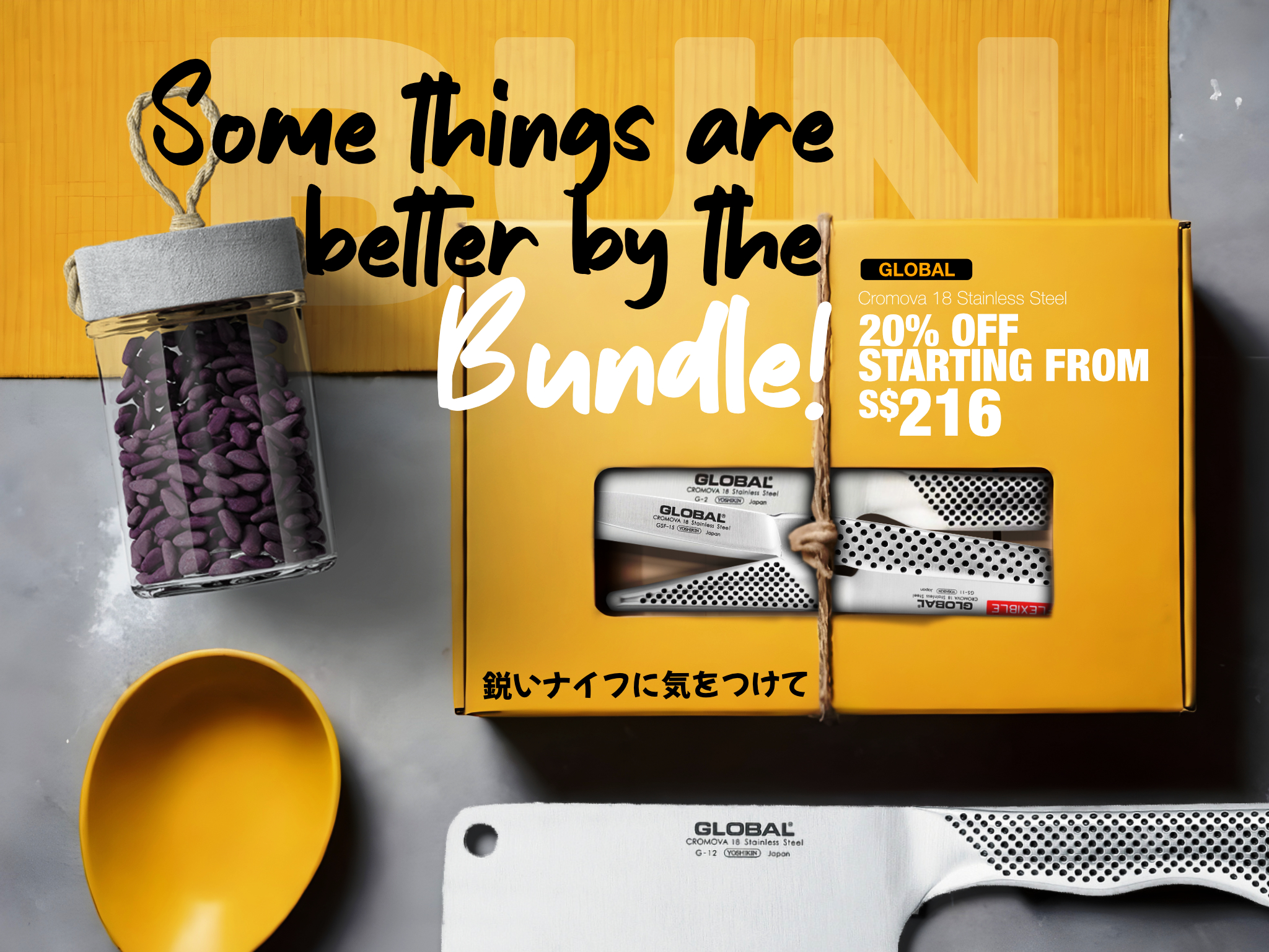 Tsunami Knife Global Knives Singapore Better by the Bundle