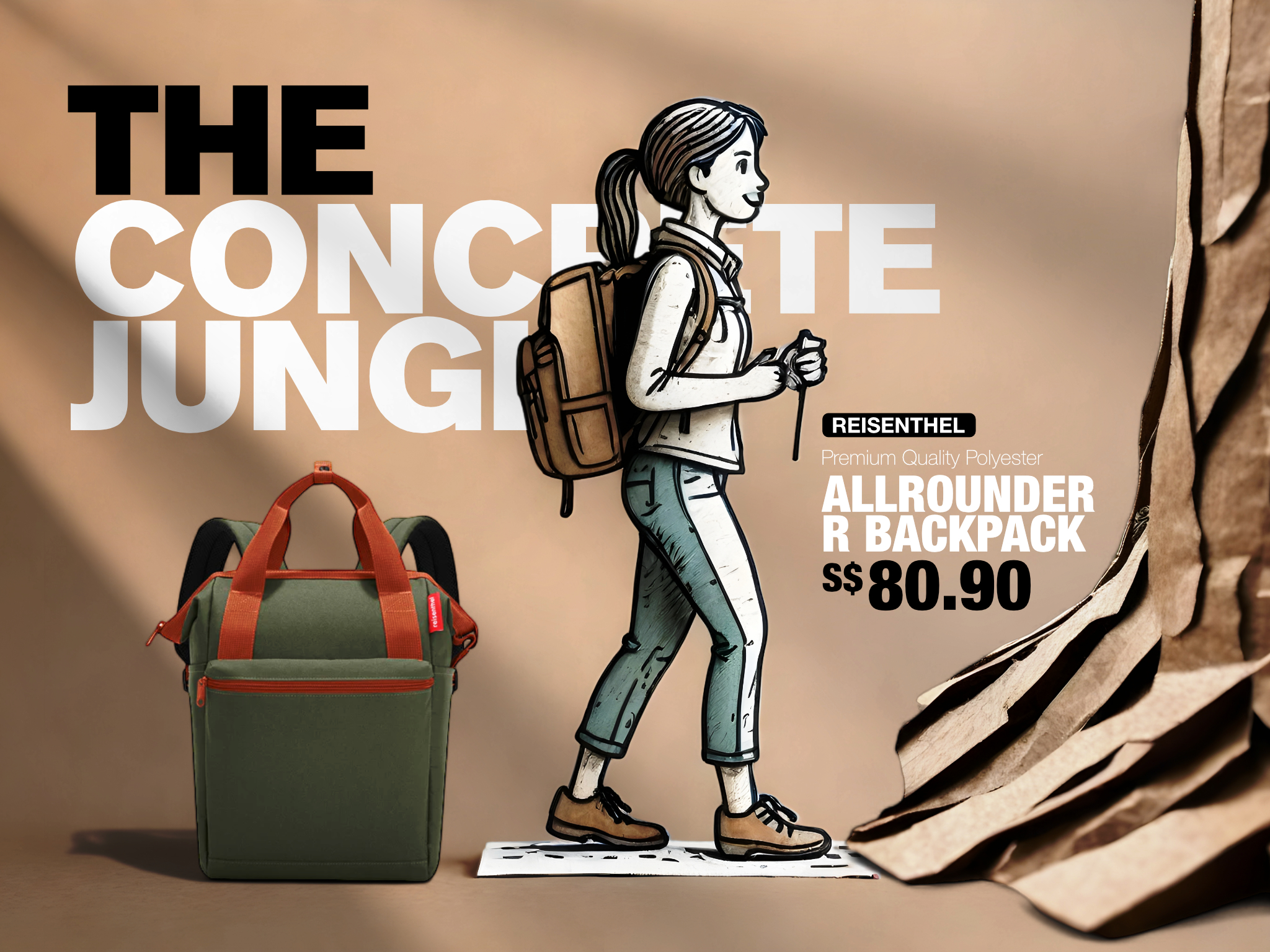 Origami Fold Reisenthel Singapore The Concrete Jungle Allrounder R Backpack