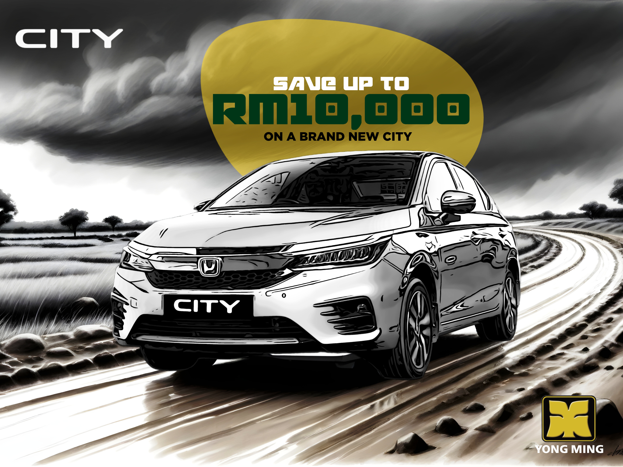 Chlorine Yong Ming Honda Malaysia May 2024 Promotion Honda City