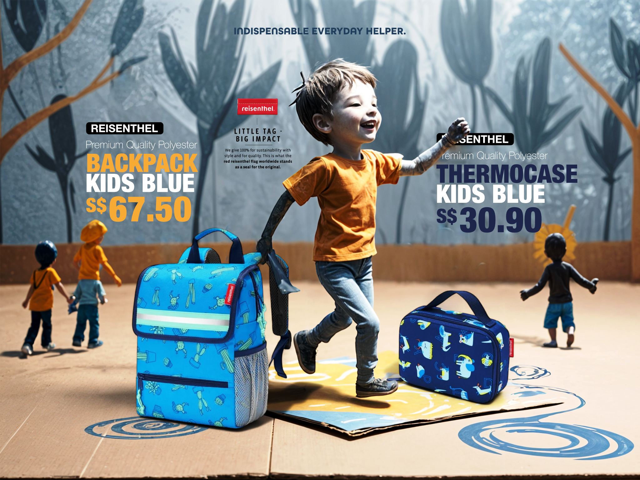 Furu Hara Reisenthel Singapore Backpack Kids and Thermocase Kids