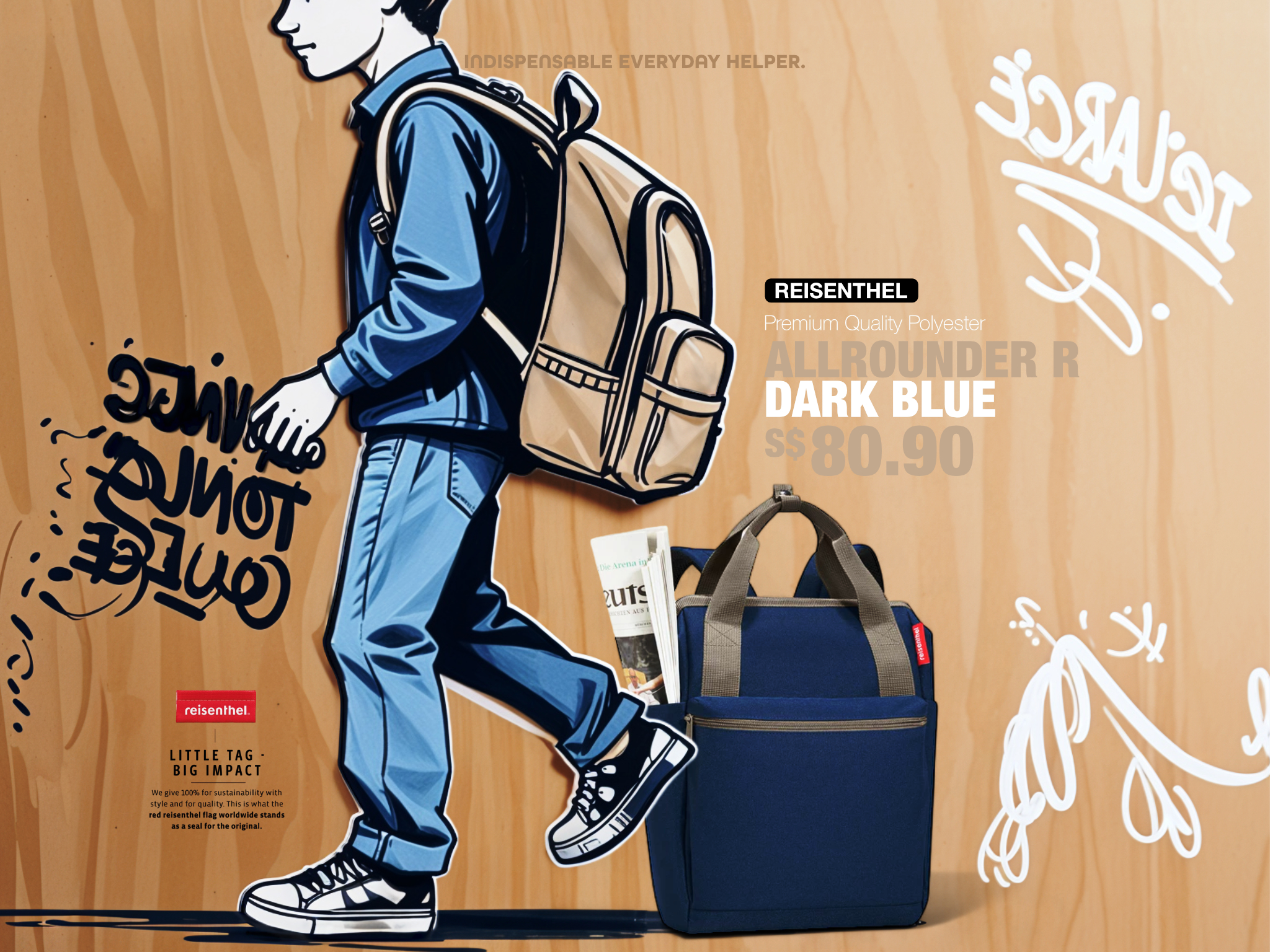 Furu Hara Reisenthel Singapore Allrounder R Dark Blue
