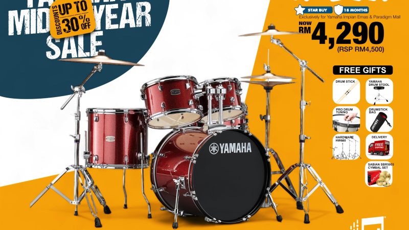 Kira Kobai Yamaha Impian Emas Music Centre Johor Malaysia June 2024 Mid Year Sale Promotion RYDEEN Drum