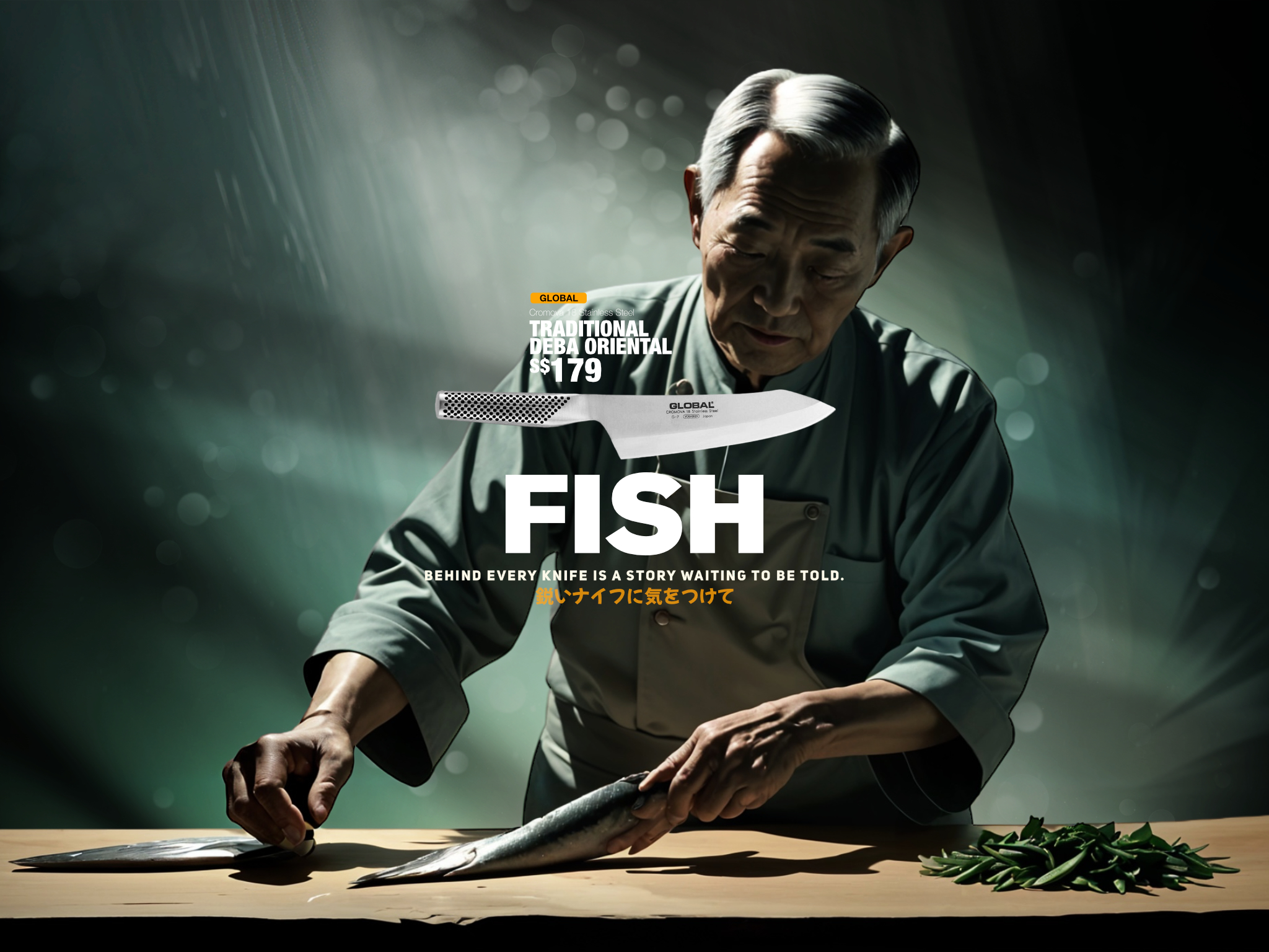 The Muted Cook Global Knives Singapore Fish Knife