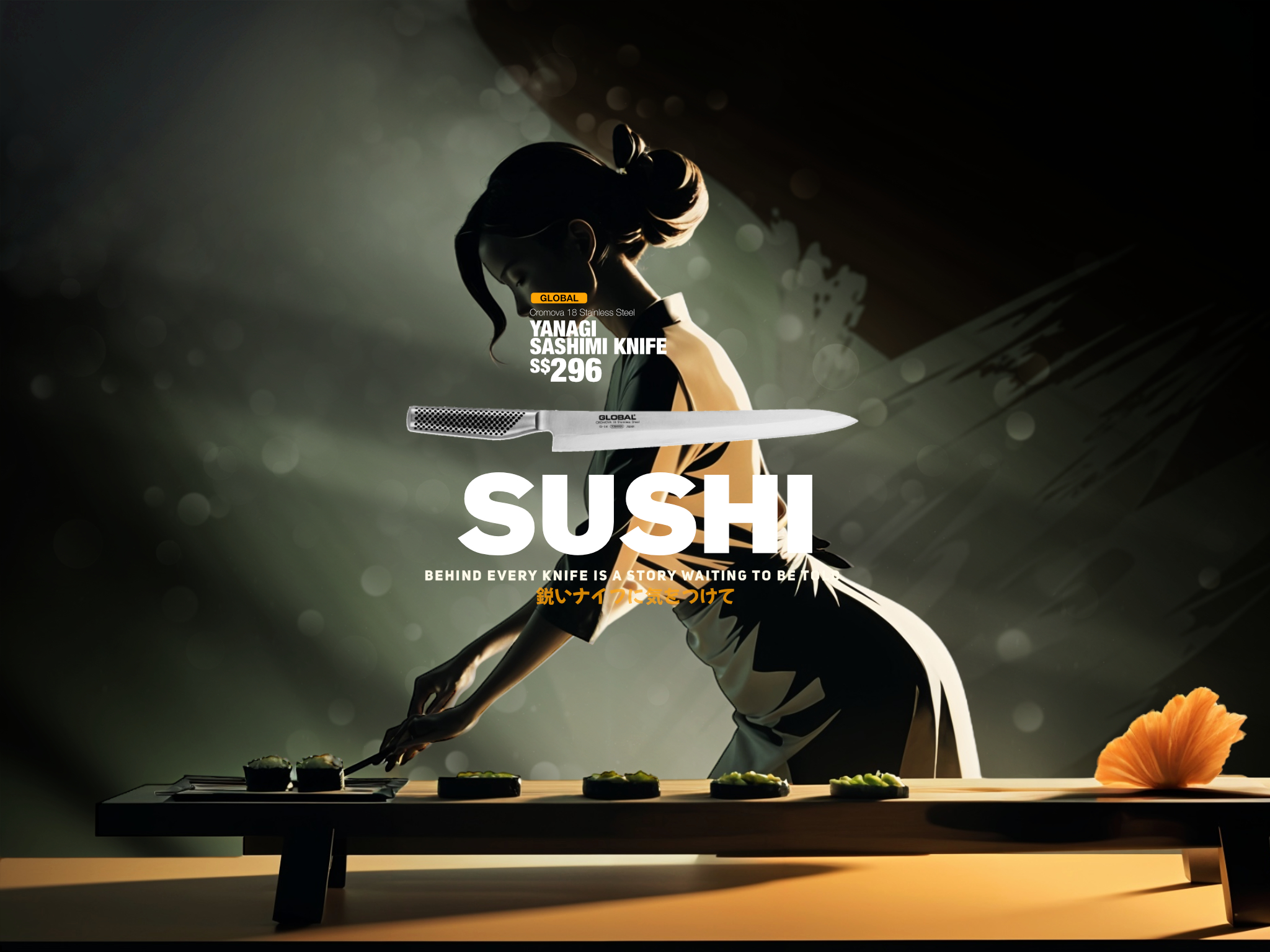 The Muted Cook Global Knives Singapore Sushi Knife