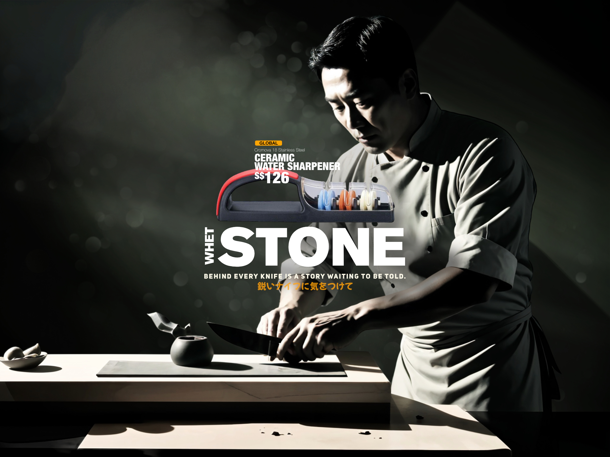 The Muted Cook Global Knives Singapore Whetstone Sharpener