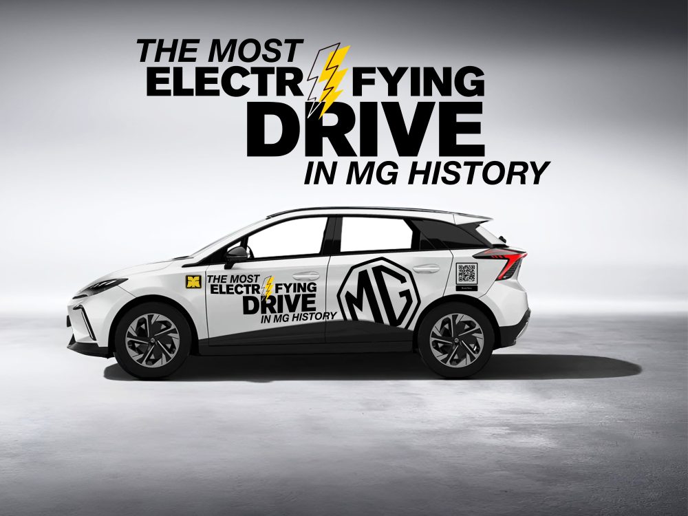 Electrifying Ride YM MG Auto Sdn Bhd Test Drive Car Decal