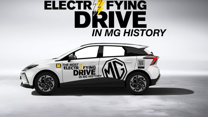Electrifying Ride YM MG Auto Sdn Bhd Test Drive Car Decal