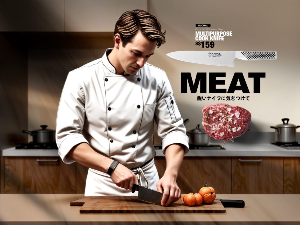 Croque Monsieur Global Knives Singapore Meat Knife