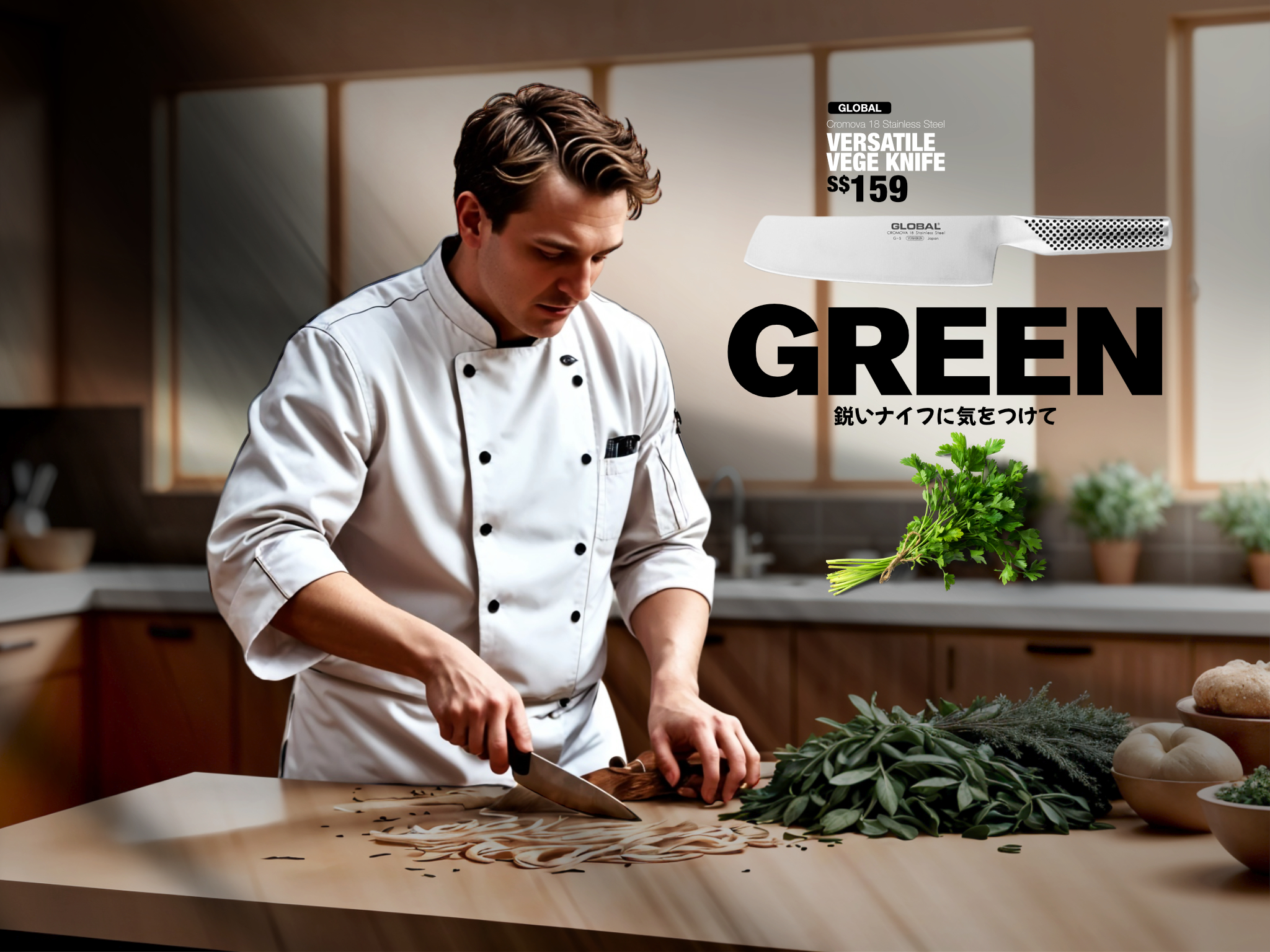 Croque Monsieur Global Knives Singapore Vegetable Knife