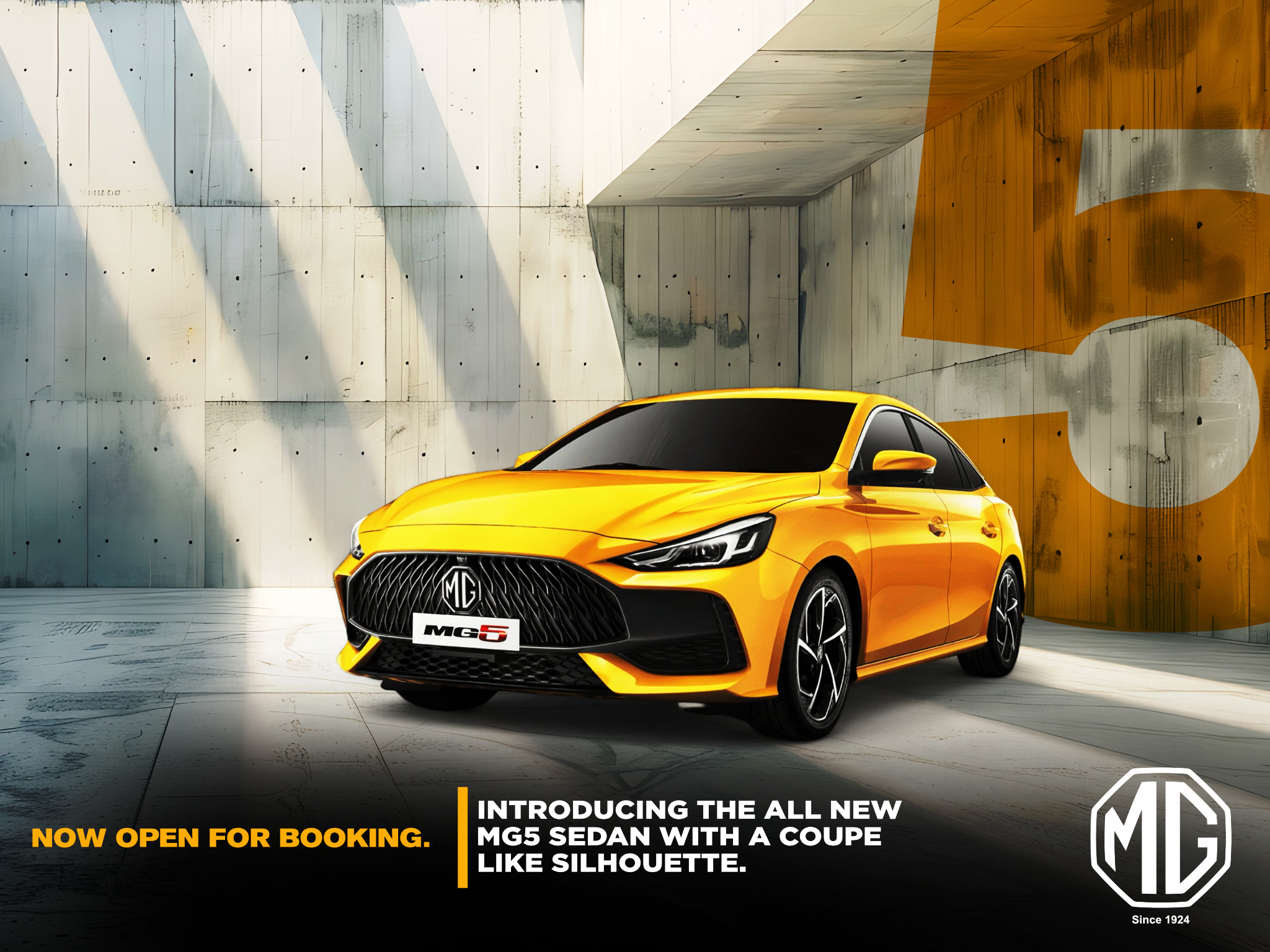 MG5 Sedan Volcanic Yellow Now Open for Booking Malaysia