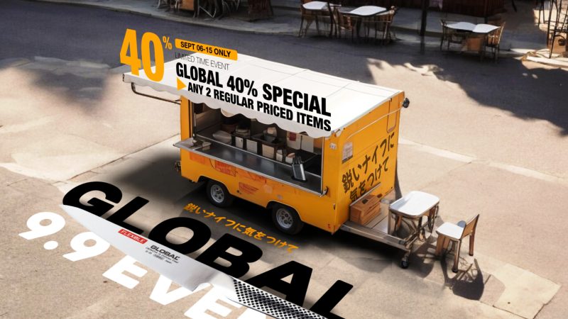 Save on Sept Singapore Global Knives 40% Special