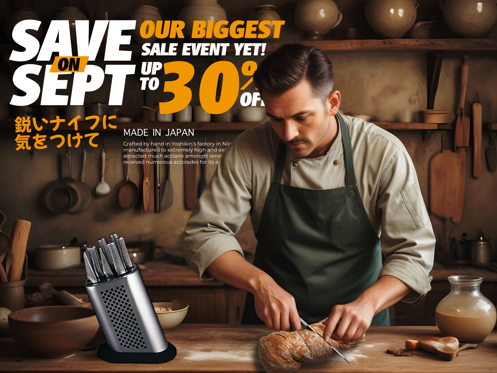 Save on Sept Singapore Global Knives 30% Savings