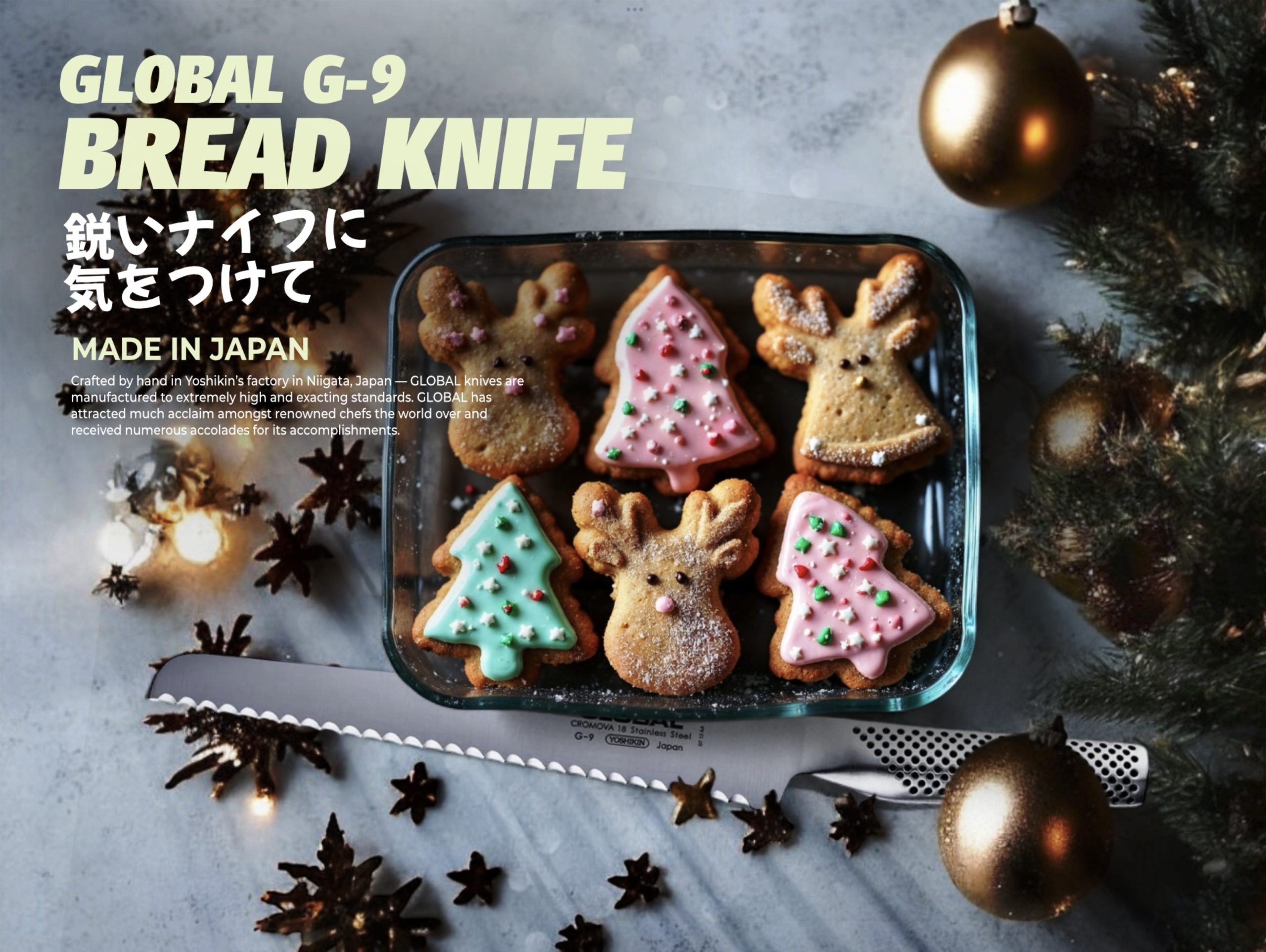 Food Architect Global Knives Singapore G-9 Bread Knife
