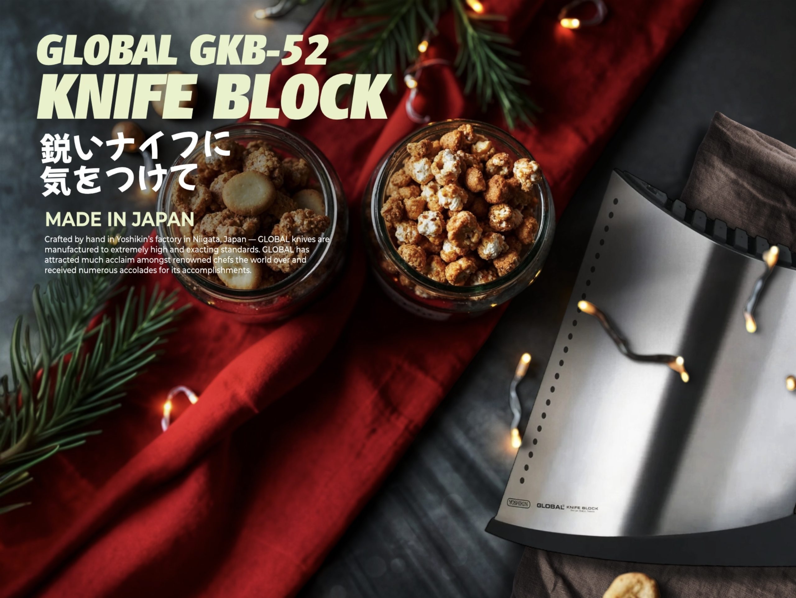 Food Architect Global Knives Singapore GKB-52 Knife Block