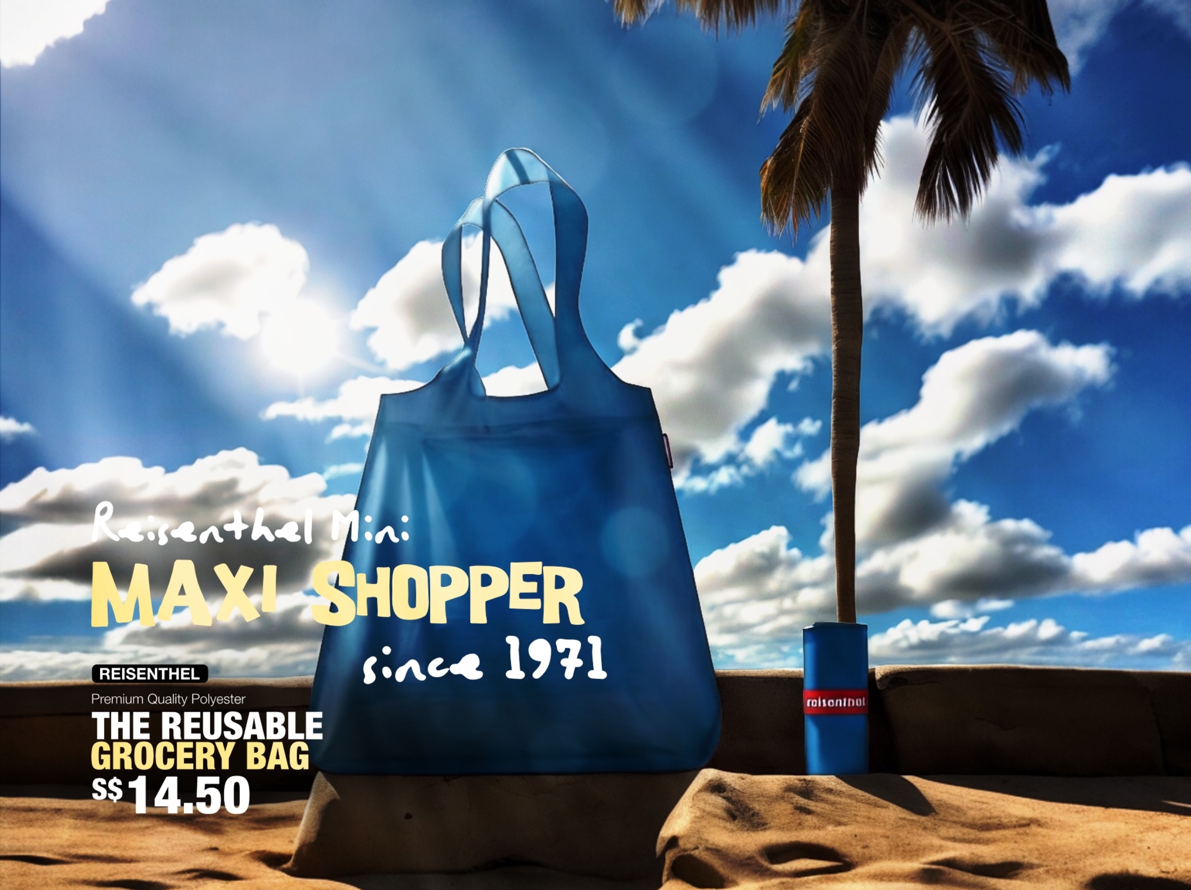 The Herringbone Reisenthel Singapore Mini Maxi Shopper