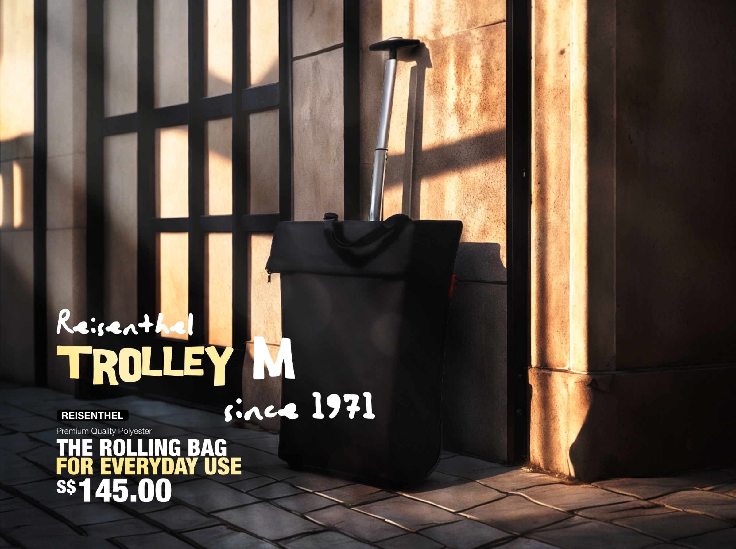 The Herringbone Reisenthel Singapore Trolley M