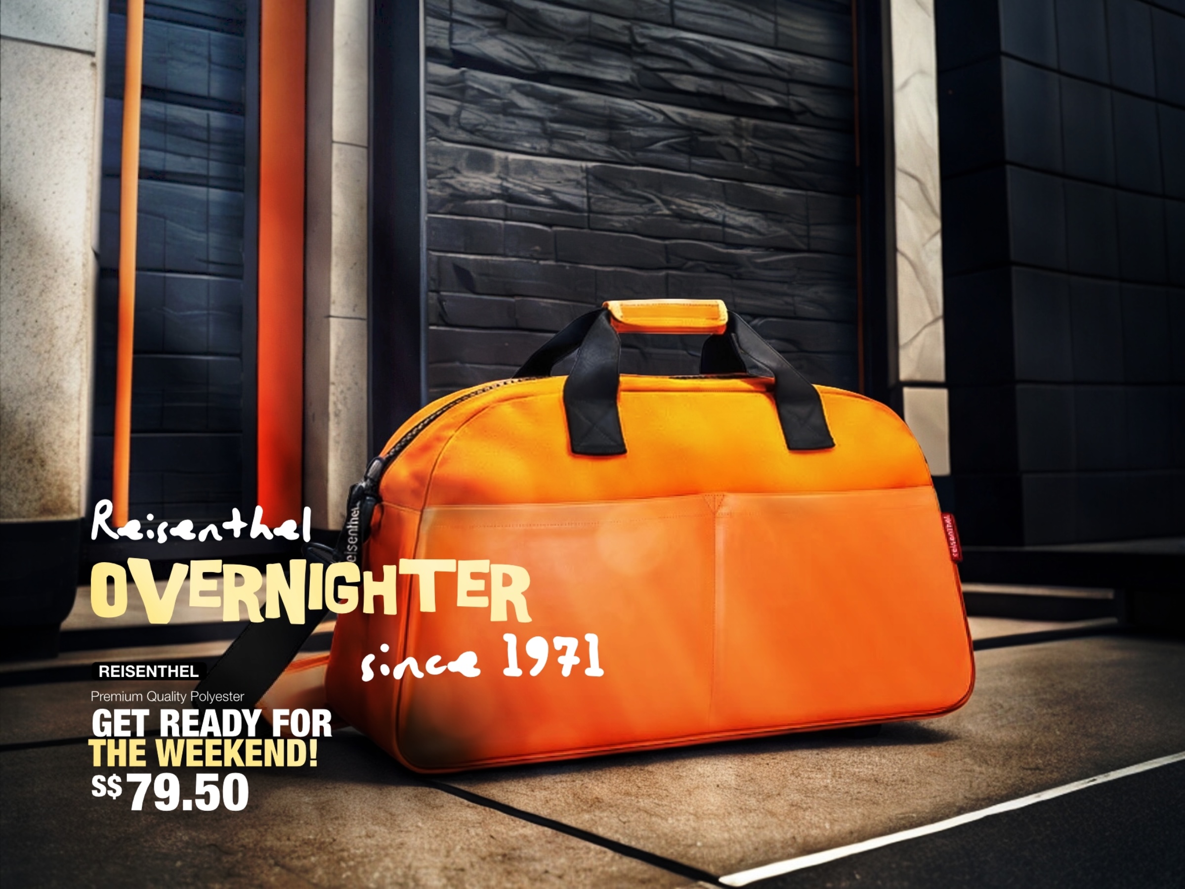 The Herringbone Reisenthel Singapore Overnighter Canvas