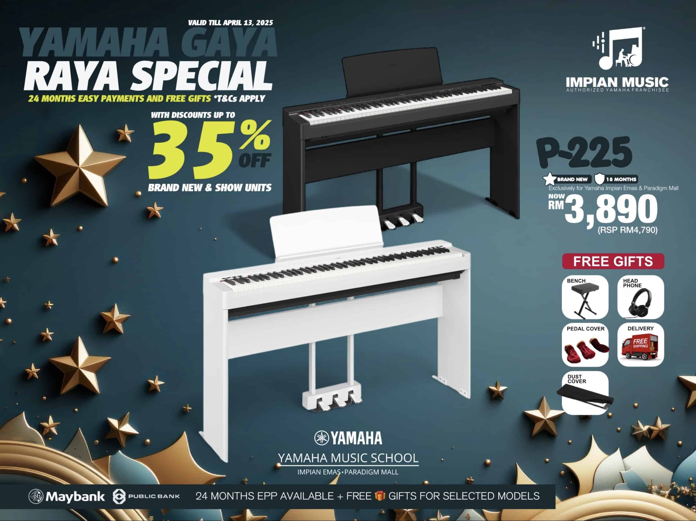 Gaya Raya Sale Yamaha Impian Emas Music Centre Johor Malaysia March 2025 Sale Promotion P-225