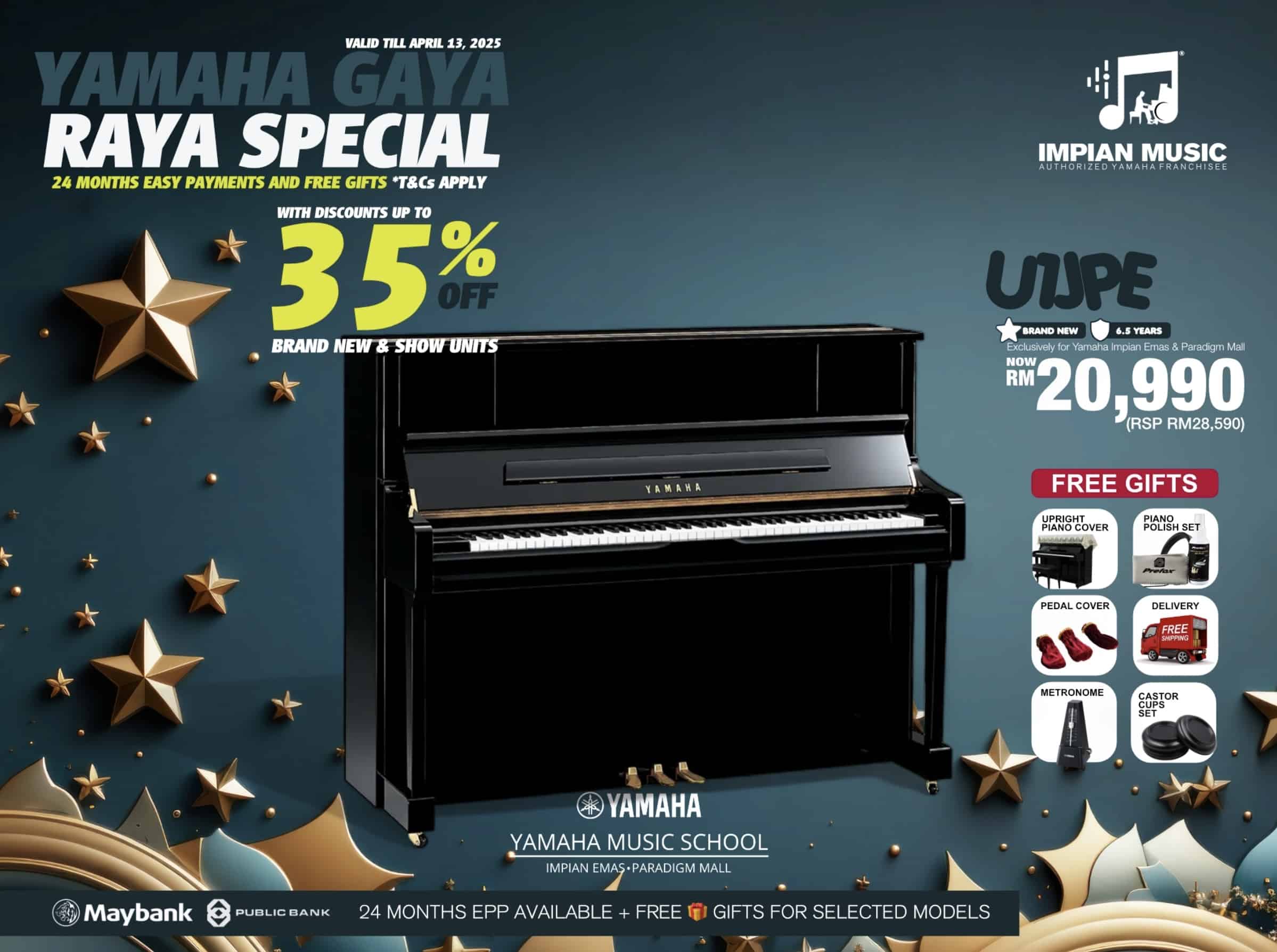 Gaya Raya Sale Yamaha Impian Emas Music Centre Johor Malaysia March 2025 Sale Promotion U1JPE