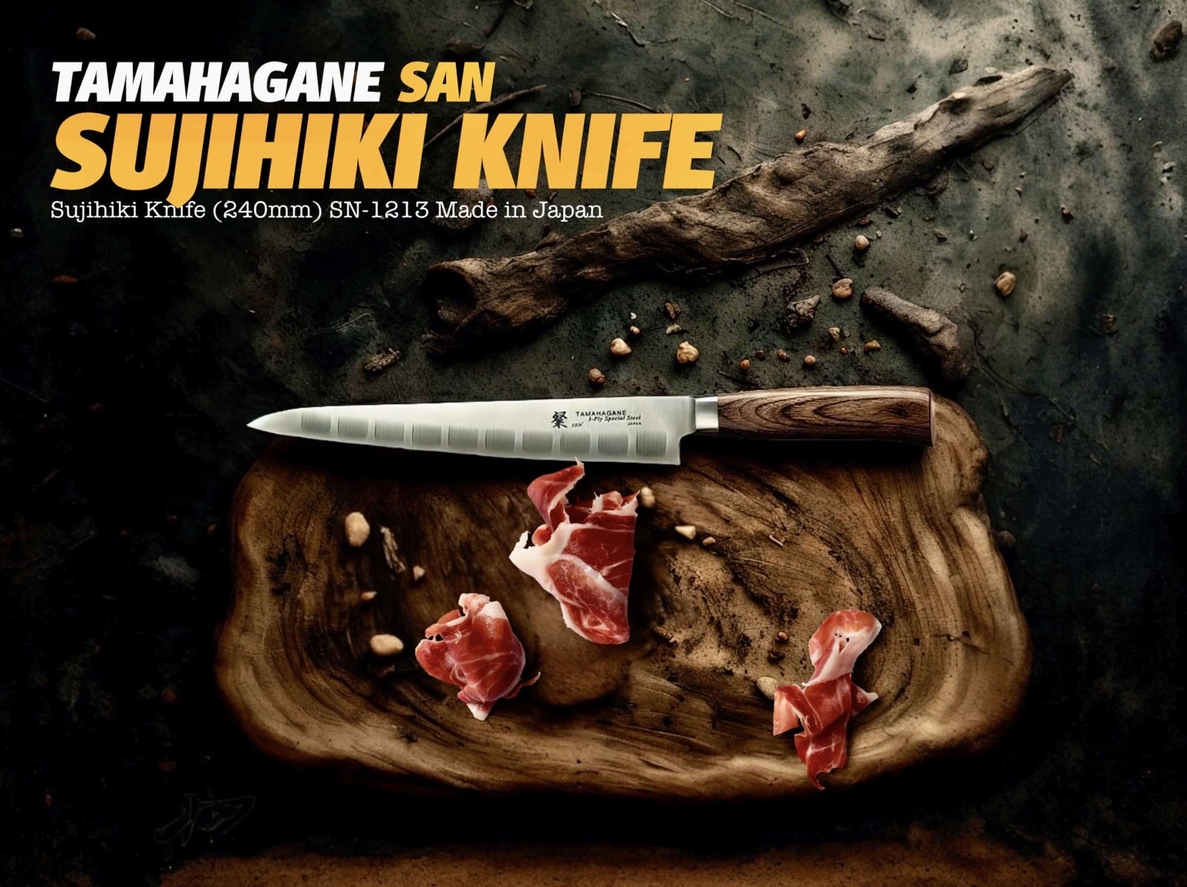 Samurai Blade Tamahagane Knives June 2025 Promo Sujihiki Knife