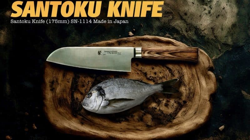 Samurai Blade Tamahagane Knives June 2025 Promo Santoku Knife