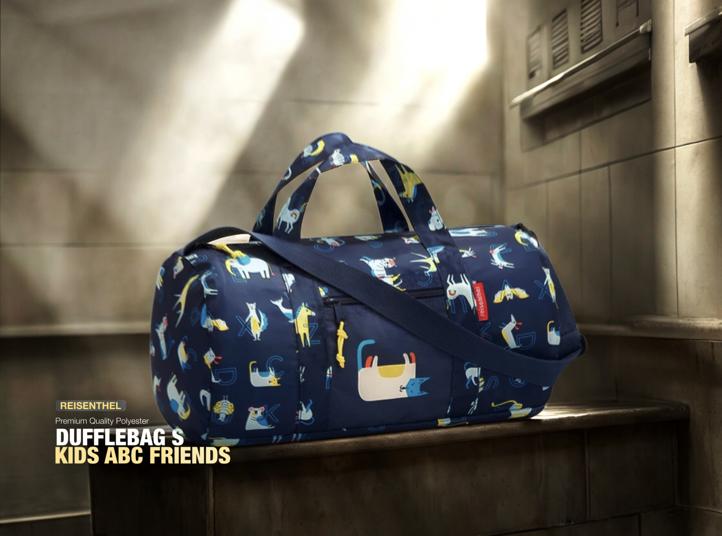 Tropical Punch Reisenthel Singapore Dufflebag S Kids ABC Friends