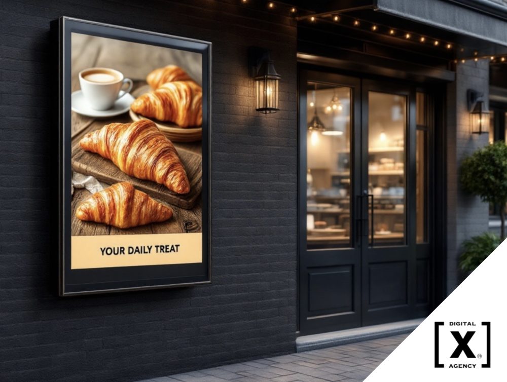 Google Ads Malaysia 2026 Digital Signage Outside a Bakery