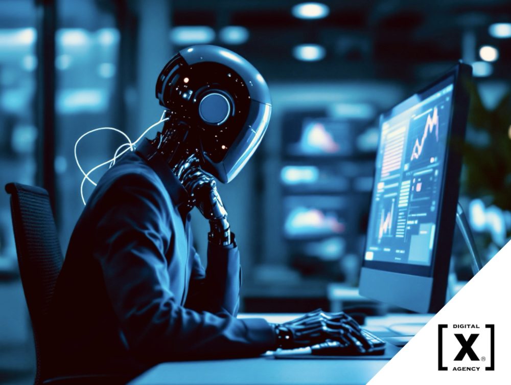 Meta AI Business Agent working at the computer, building autonomous WhatsApp agent to facilitate business conversation with AI responses for Malaysian SMEs